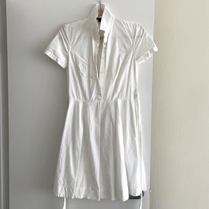 White Cotton Shirt dress